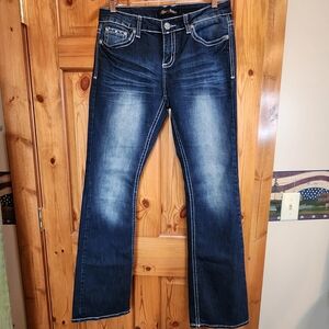Love Nation Stretch Bootcut Jeans, Size 8